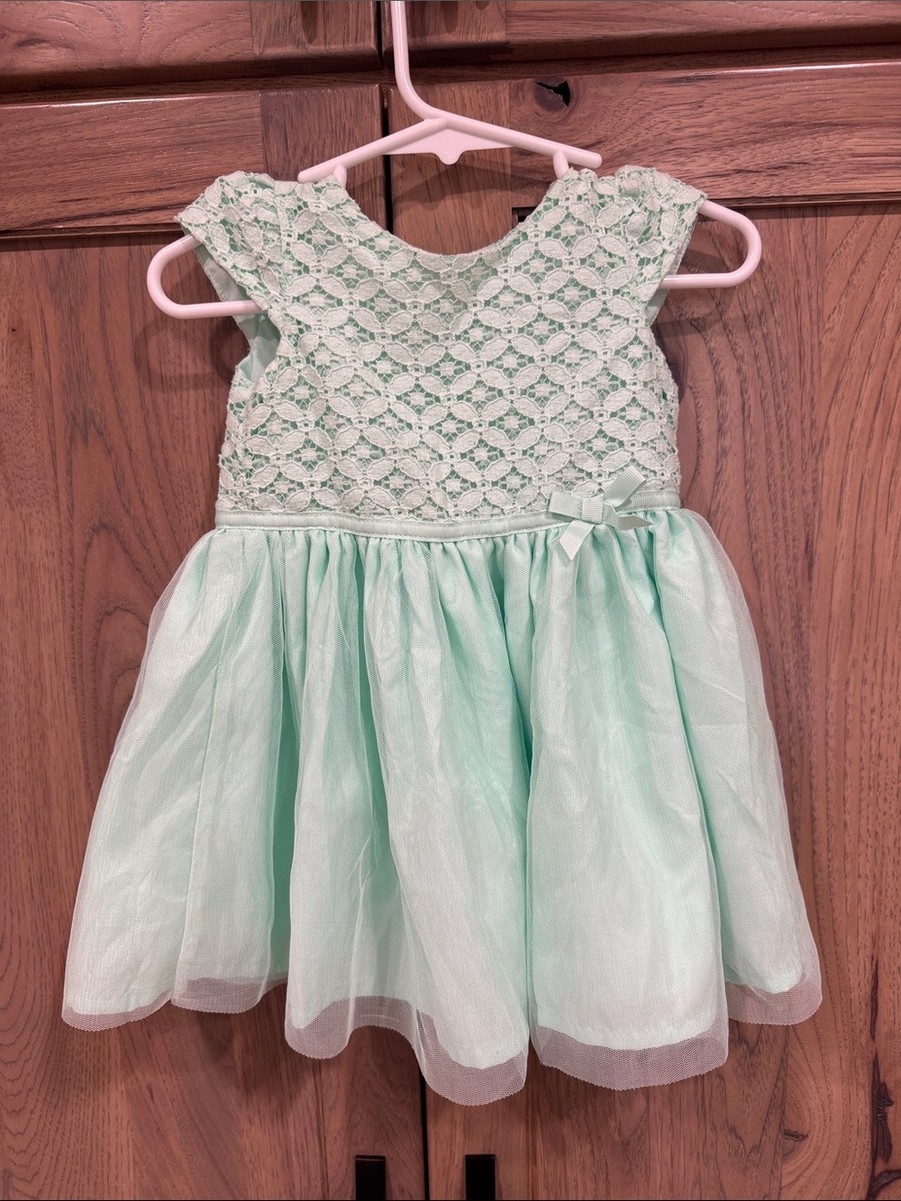 Carter's Mint Lace Bodice Tulle Party Dress